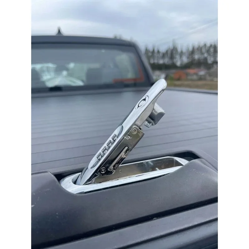 Aluminum Hard Retractable Manual Pickup Truck Bed Tonneau Cover Compatible with Sierra 2019-2025