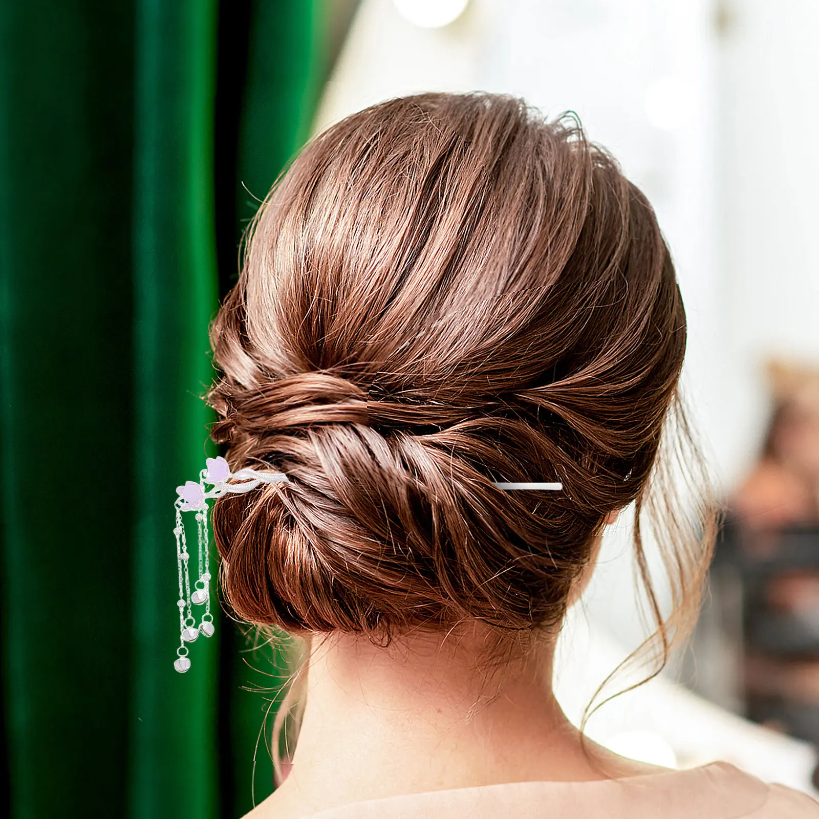 

Ancient Style Hanfu Hairpin Chinese Accessories Girls Alloy Stick Bride Hair Sticks Women Elegant Tassel Design Practical