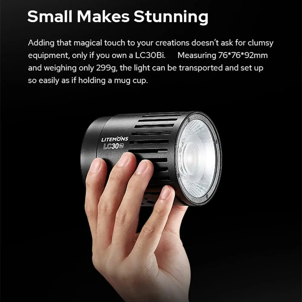 Godox LC30Bi LC30D Litemons Tabletop LED Light for Live Streaming Product Photography Outdoor Shooting