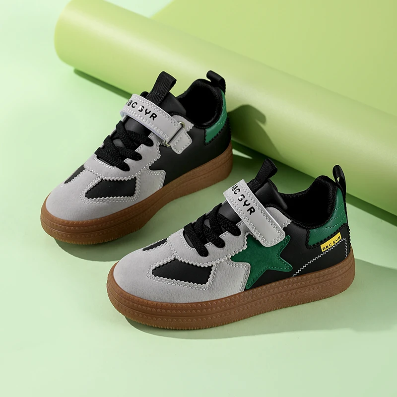 أحذية رياضية جديدة للأطفال منخفضة القطع للجري المنعش والمريح في الهواء الطلق، أحذية كاجوال بسيطة ناعمة وغير قابلة للانزلاق #3