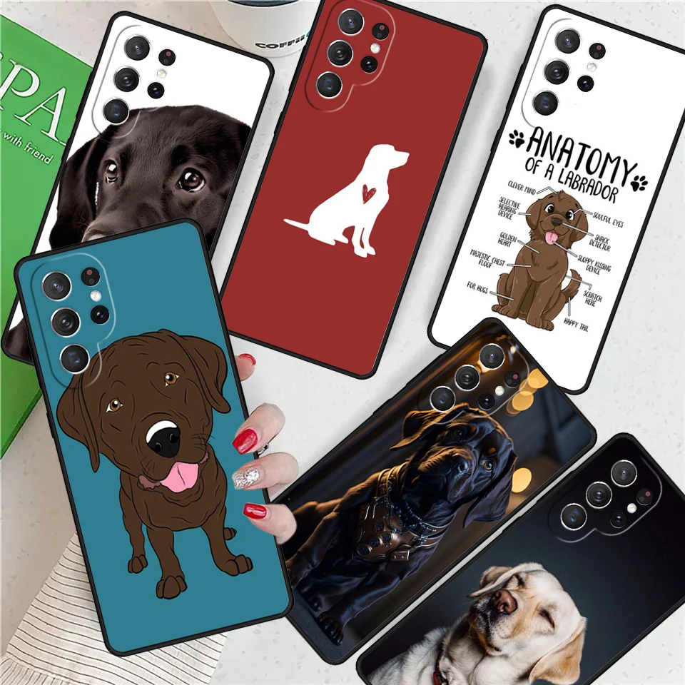 Labrador Puppy Dog For Samsung Galaxy S24 Ultra S21 S22 S8 S9 S10E Note 10 20 Plus FE S23 Phone case Cover Coque