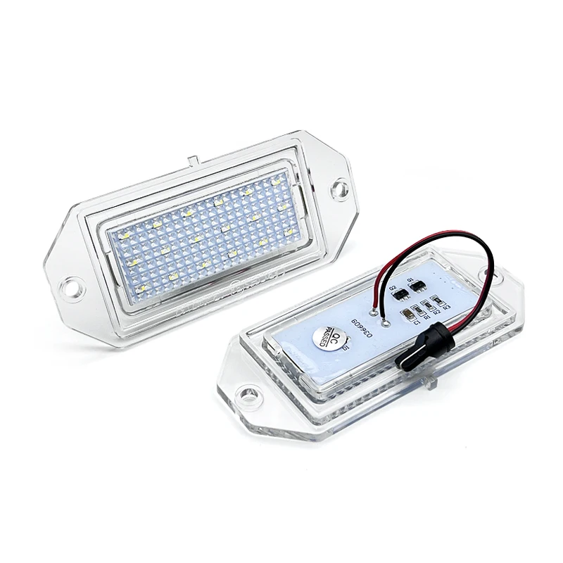 2Pcs For Volvo 850 940 960 S90 White LED Number License Plate Light