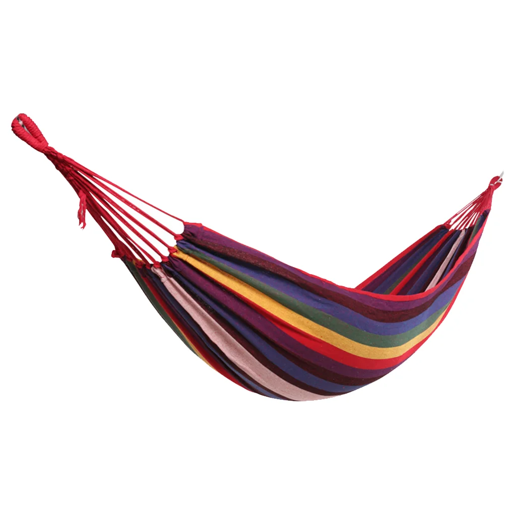 

Outdoor Swings One Person Hammock Hanging Chair Canvas Indoor Double Hammocks Colorful Child