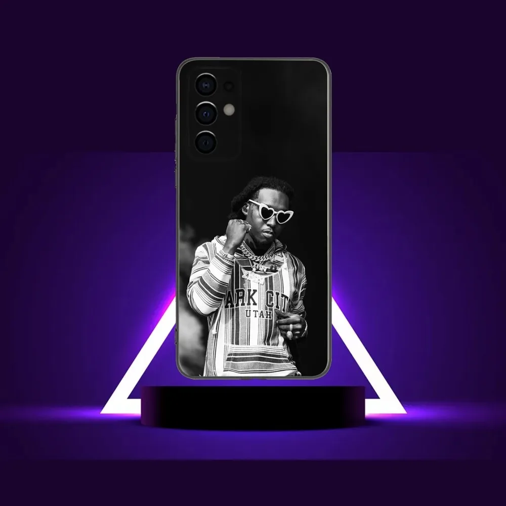 M-Migos Takeoff Phone Case For Samsung Galaxy A13,A21s,A22,A31,A32,A52,A53,A71,A80,A91 Soft Black Shell