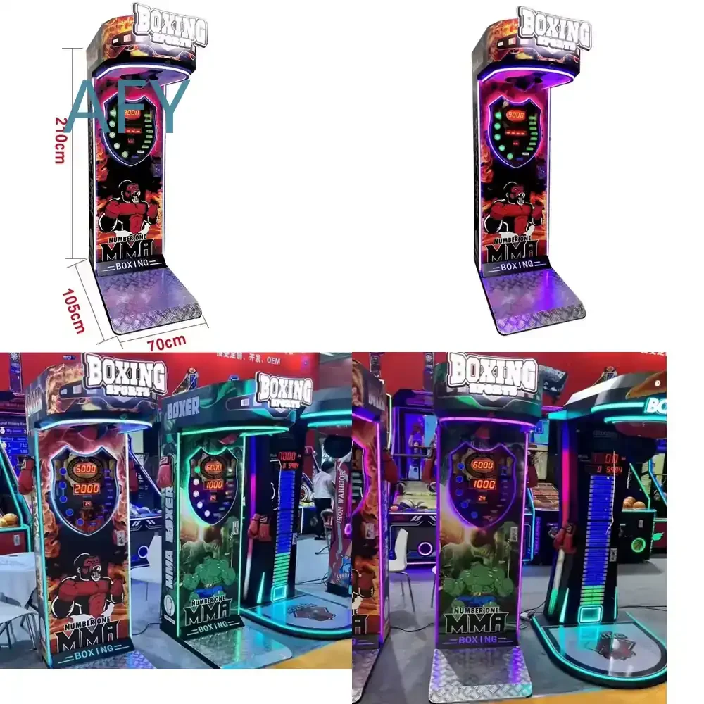 Hot Sale for Indoor Domestic Amusement Boxing Sports Machine for Coin Operated Punch Bag Arcade Game Equipment for Home Gym