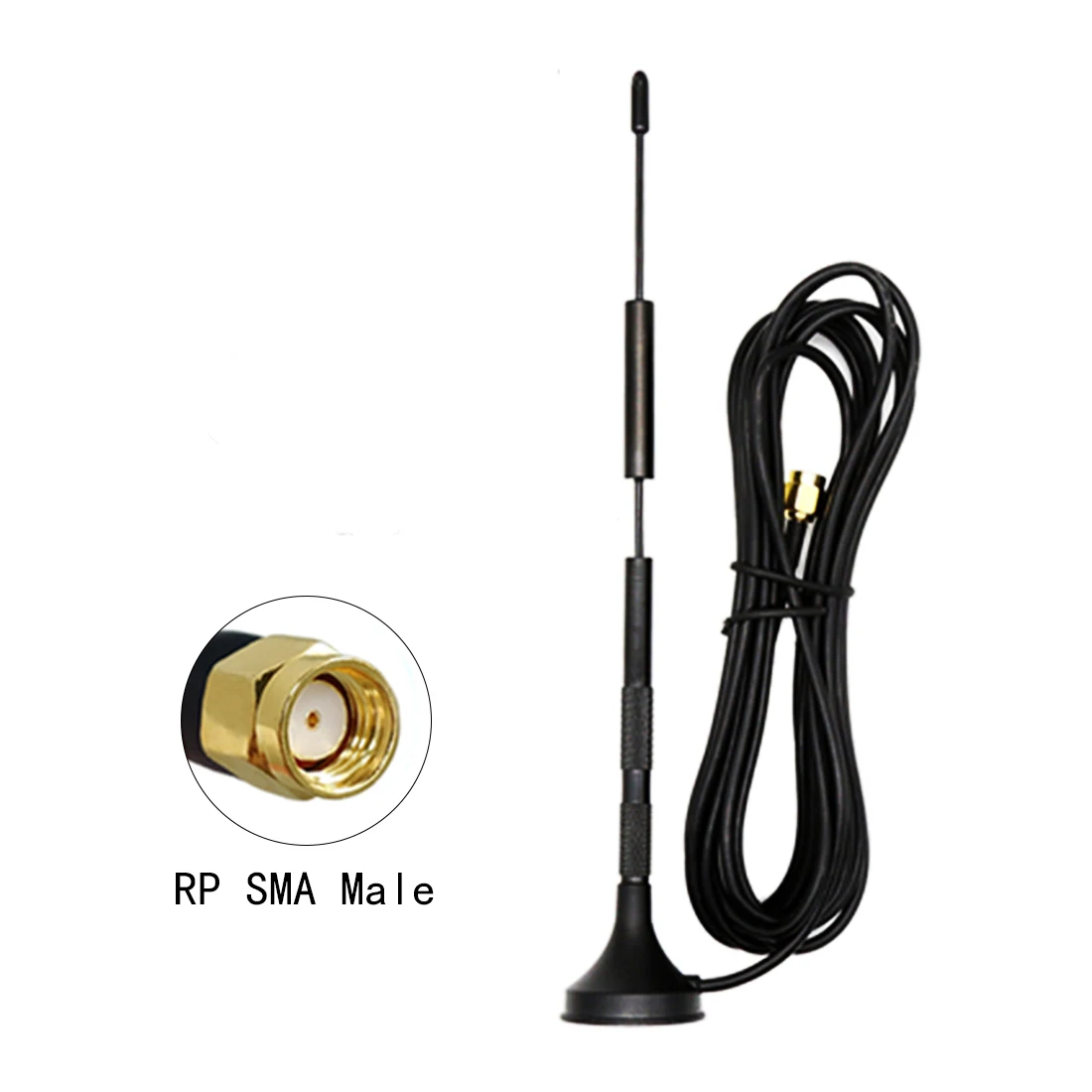 

1PC 2.4G/5Ghz Dual Band Wifi Antenna 7dbi High Gain Sucker Aerial ZigBee Modem with RP SMA Plug Connector NEW Wholesale