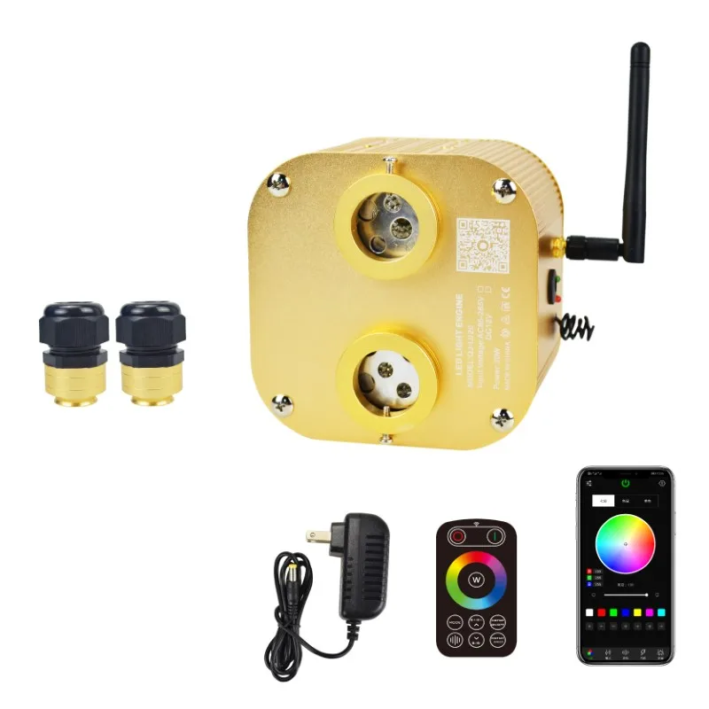 Application RGBW Flashing 20w Light Emitting Diode Fiber Light Indoor Star Pool