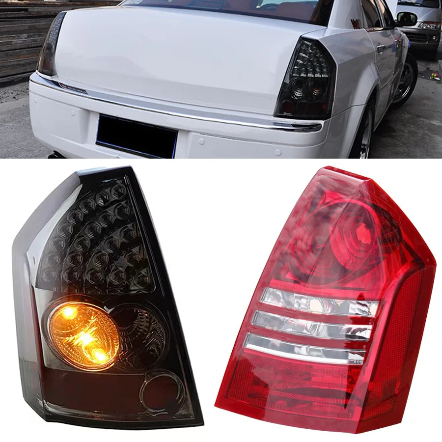 Wooeight Car Tail Light Cover Rear Brake Taillight Turn Signal Indicator Lamp For Chrysler 300 300C 2004 2005 2006 2007-2010