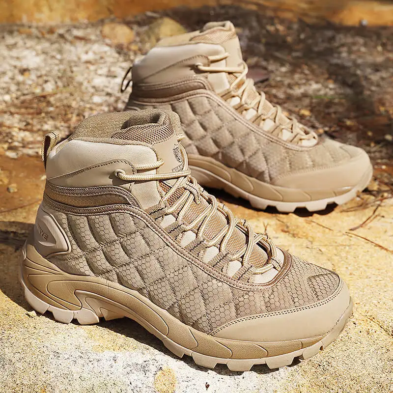 Men's Desert Combat Boots Outdoor Non-slip Tactical Boots Hiking Desert Ankle Hunting Shoes Work Safty Men Boots Botines Zapatos