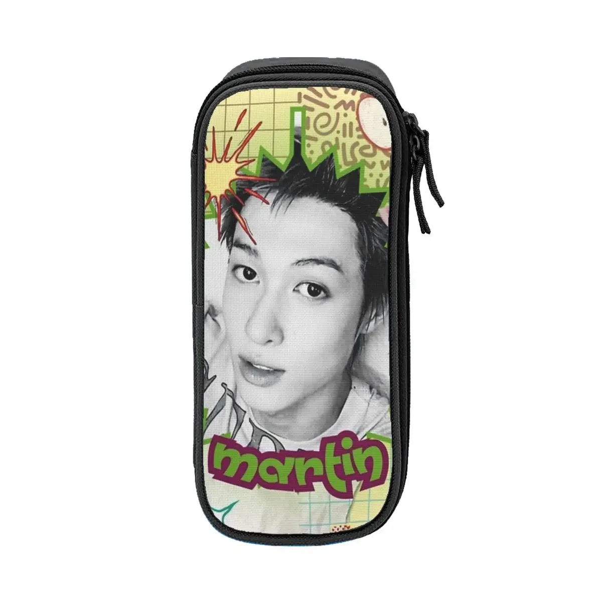 Cortis Martin Artwork Fruits Pencil Cases Cute Pen Holder Bags for Student Large Storage School Supplies Gift Pencilcases