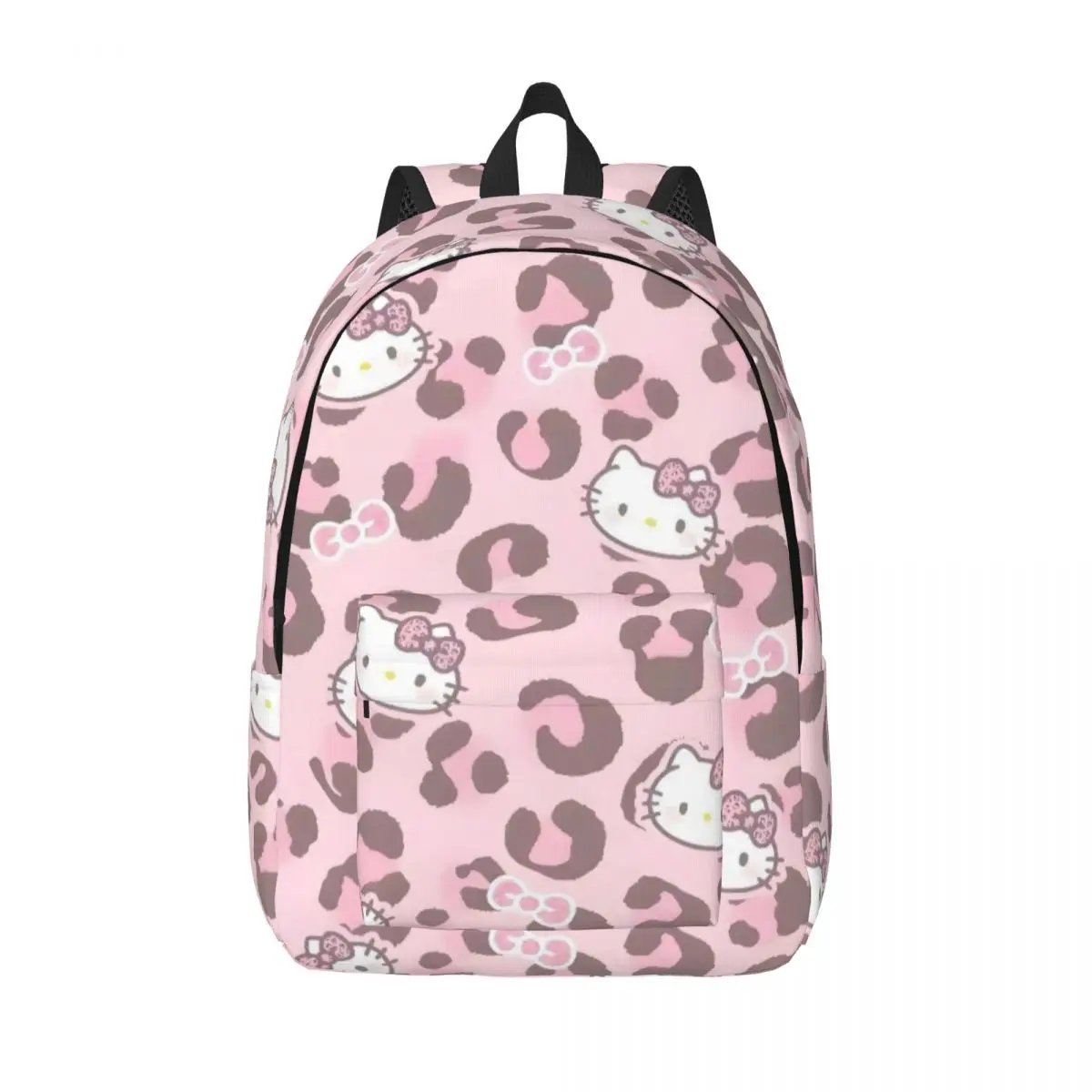 

Рюкзак Hello Kitty с леопардовым принтом для мужчин и женщин, крутой студенческий рюкзак для пешего туризма, путешествий, рюкзак для ноутбука, холщовые сумки на открытом воздухе