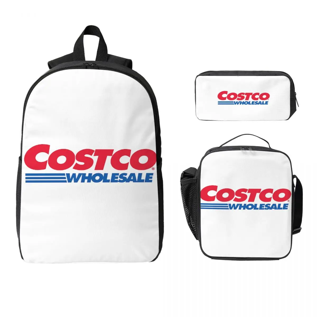 

City Costco Dreams Backpack Student Boys Girls BookBag School Bag Laptop Shoulder Bags 3ps Insulated Lunch Bag Pencil Case