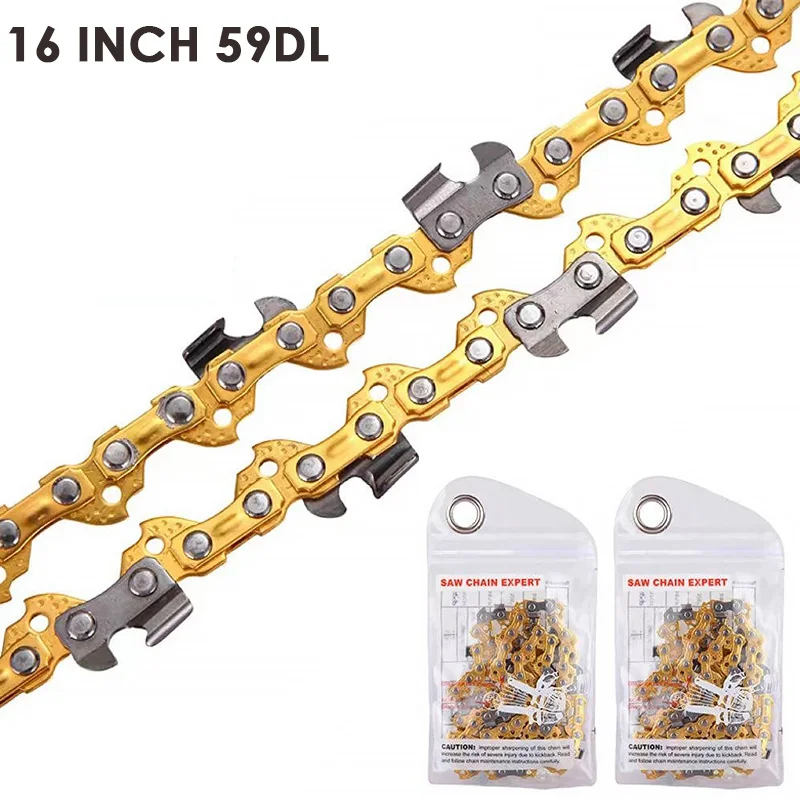 

16 Inch Saw Blade Chain Chainsaw 3/8'',Electric Chainsaw Blades Sharp Right Angle 59 64 Drive Links Electric Chain Saw Parts