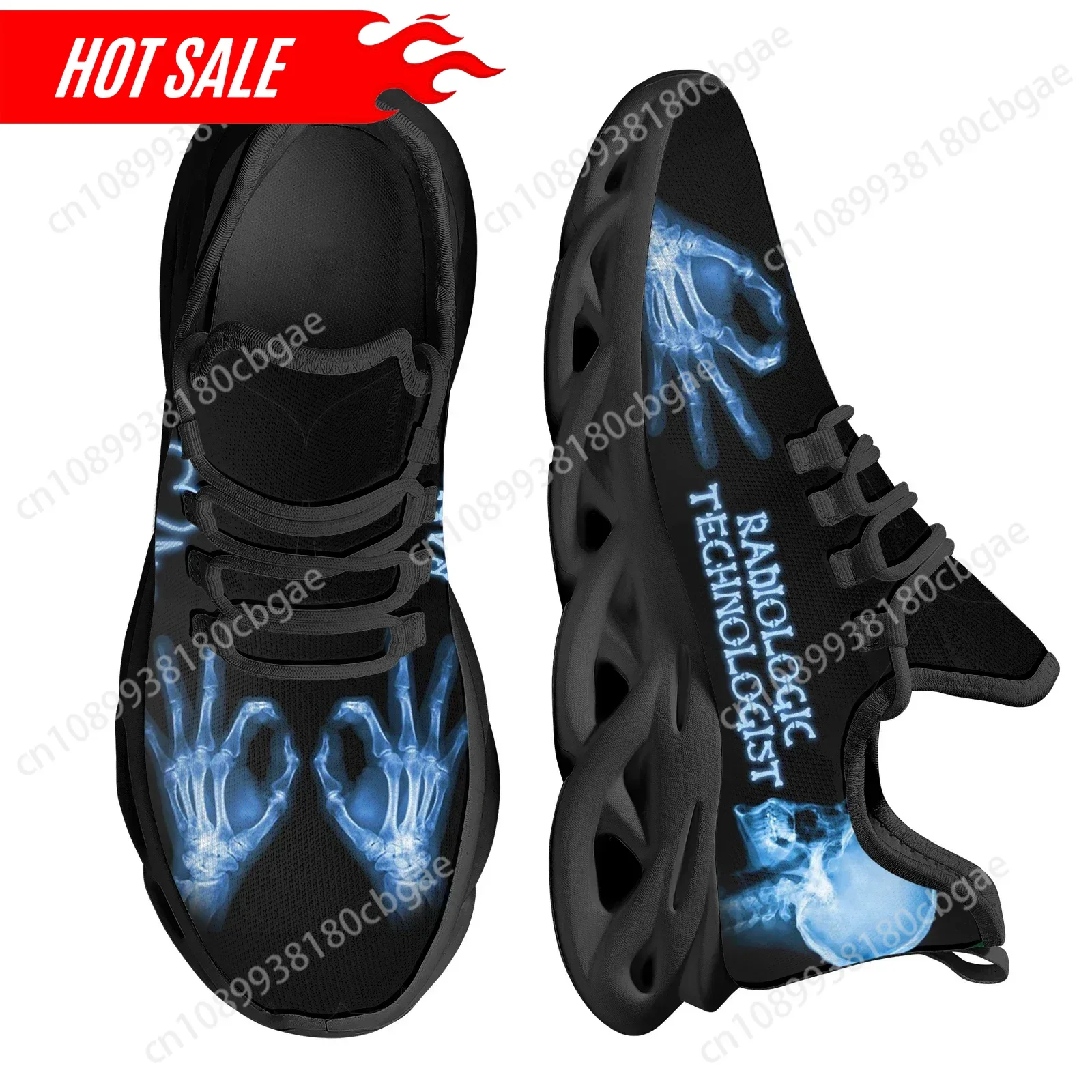 Hot Men Sneakers Shoes Radiologic Technologist Blue Print Casual Men's Lightweight Flats Footwear Zapatillas Hombre 2025