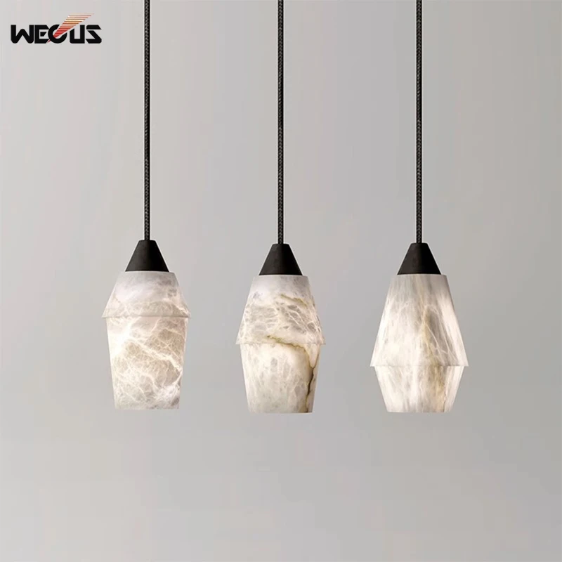 

Luxury Creative Designer New Chinese Pendant Lamp Natural Cloud Stone Main Bedroom Bedside Passage Entryway Small Hanging Light