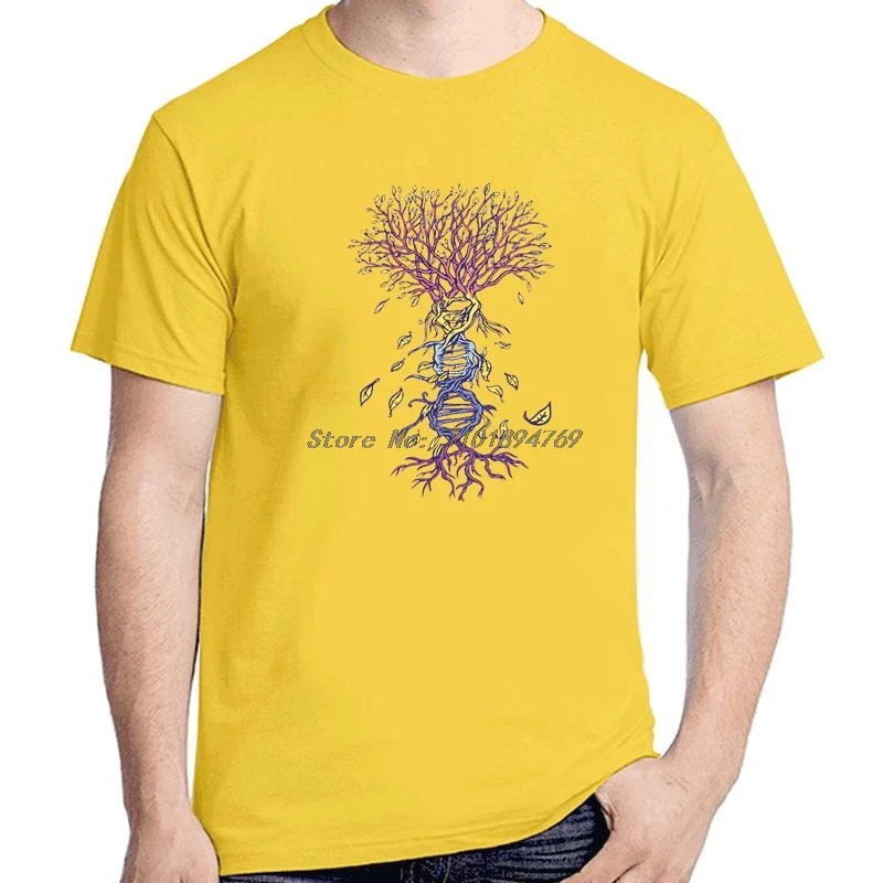 Dna Biology Genetics Tree Of Life Fashion Graphic T Shirts Summer Cotton Short Sleeve T-Shirt Tees Tops New Shirts And T-Shirts