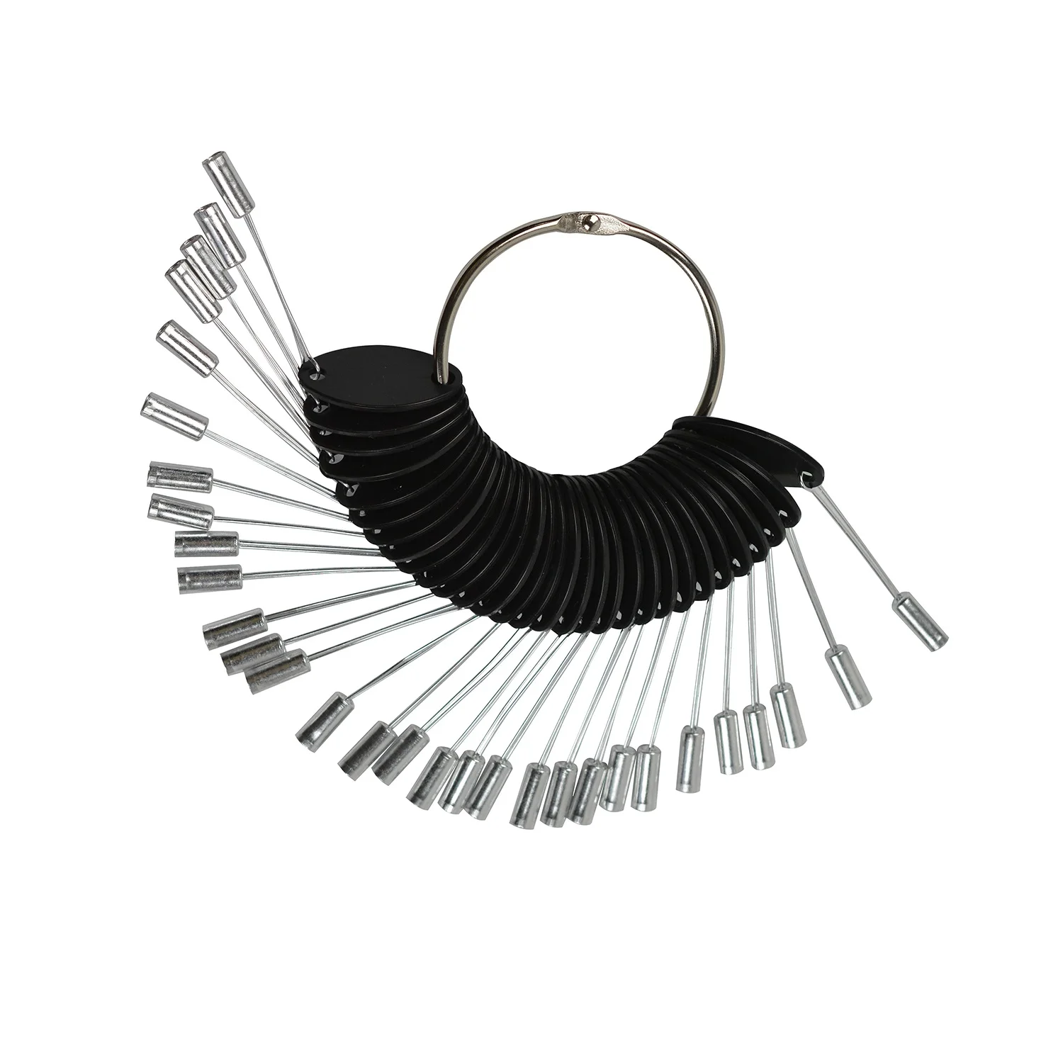 Hair Color Testing Ring Salon Hair Dye Swatch Ring 30 Strands Reusable Hair Dye Practice Tool