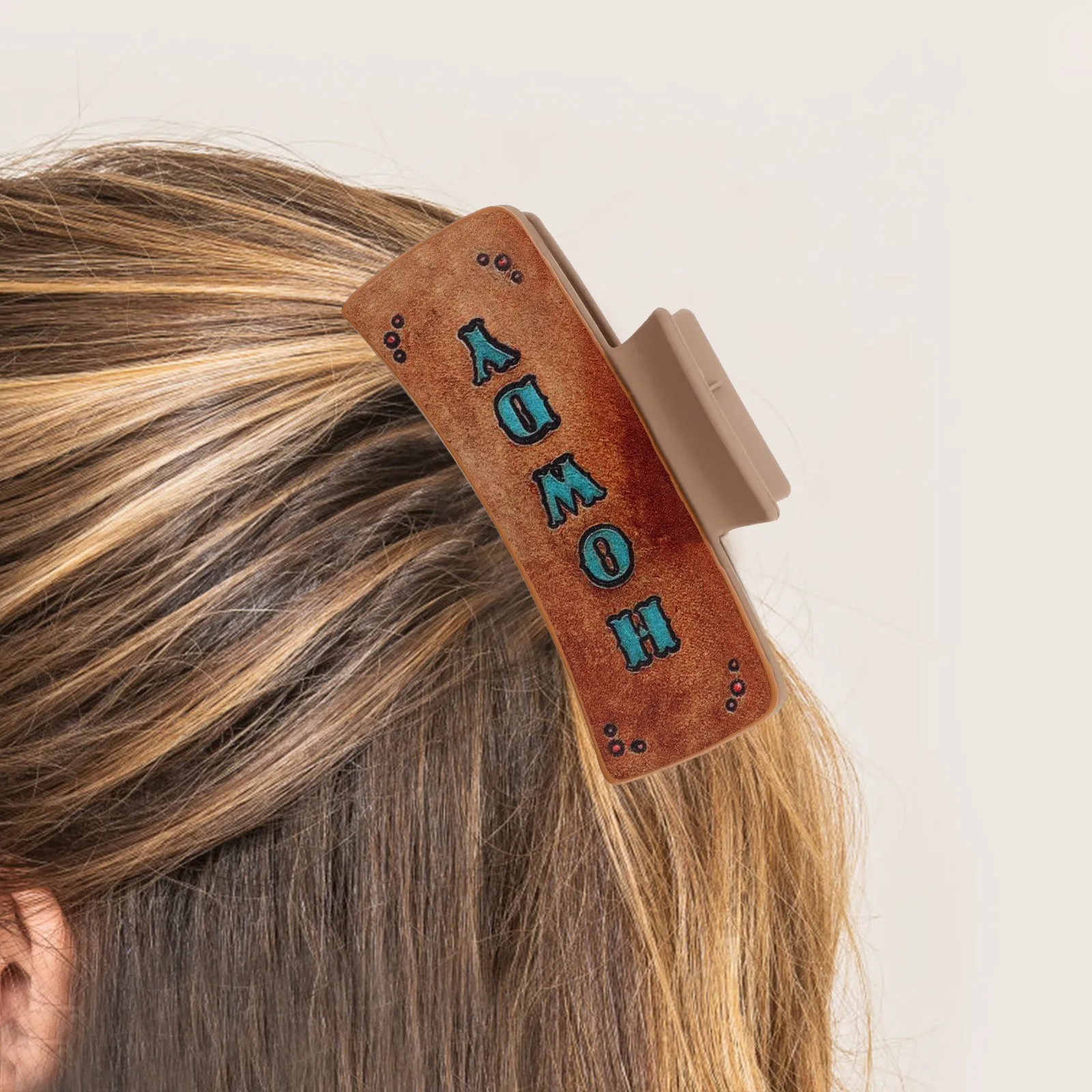 

Western Fake Sunflower Hair Claw Clip English Letter Design Large Claw Clip for Bridesmaids Summer Parties Hair