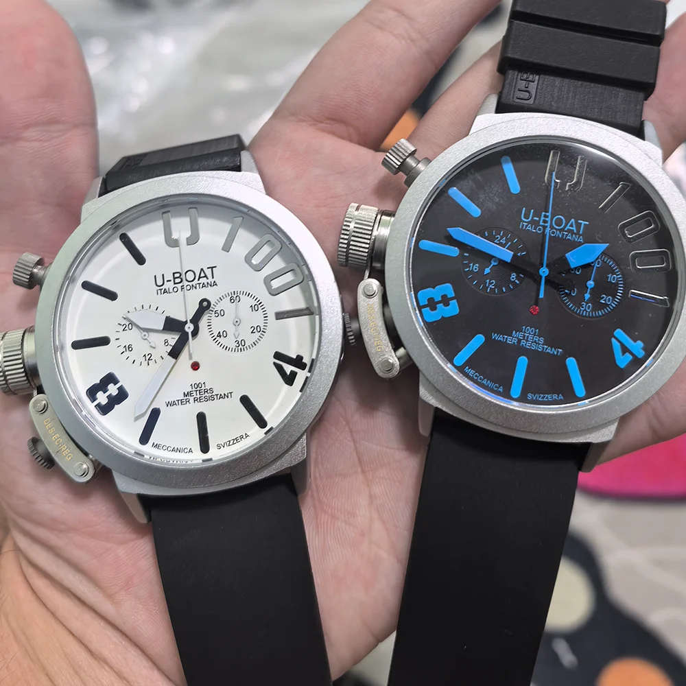 

Hot Sale Super U-BOAT Brand Geneva Watches For Mens Multifunction Chronograph WristWatch Business Sport AAA Male AAA Clocks