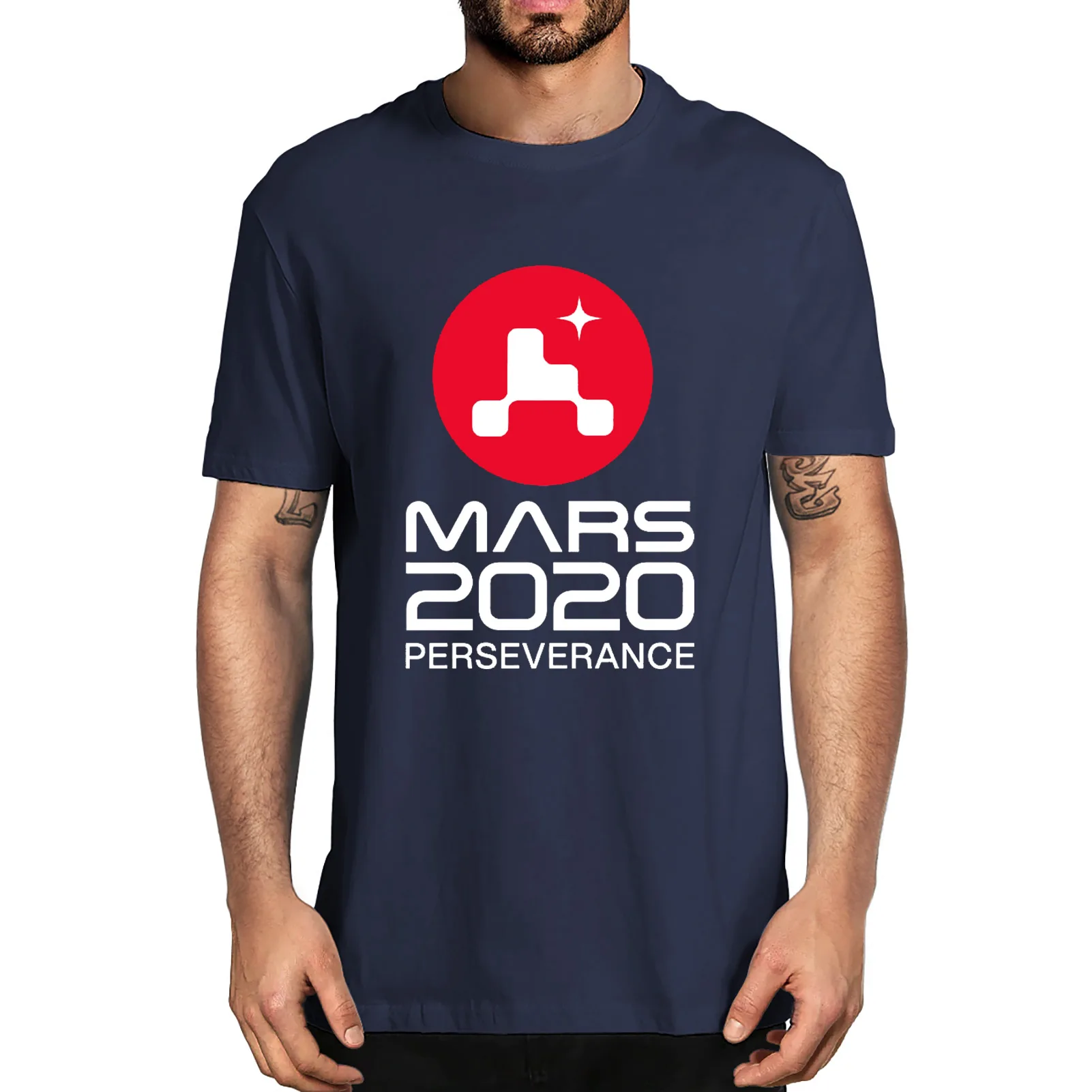 Unisex New Fashion SPACE Mars Rover Perseverance 2020 Graphic Space Lover Men's 100% Cotton T-Shirt Women Soft Top Tee