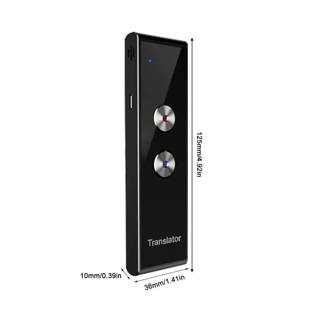 T8 مترجمات صوتية ذكية صغيرة محمولة 44 لغة في الوقت الحقيقي مترجم صوتي مترجم ذكي للسفر اللاسلكي