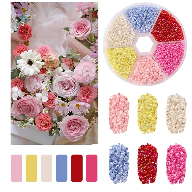 2mm Glass Seed Beads Kit Bracelet Making Kit Small Beads Assortment Colors Craft Loose Beads for Jewelry Making DIY Art Crafts image 3
