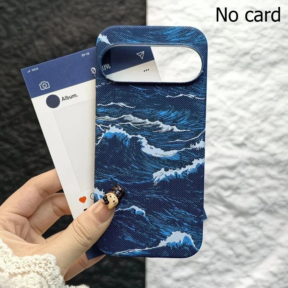Carbon Fiber Ocean Wave Texture Slim Hard PC Case For Google Pixel 11 10 9 Pro XL For Magsafe Charging Anti-Fingerprint Cover