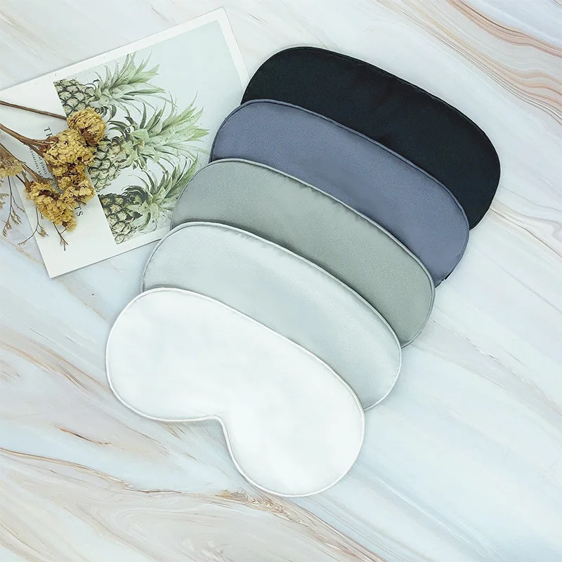 Máscara de dormir dupla face tipo seda para proteção ocular, bloqueio de luz para cochilo, viagens e viagens aéreas.