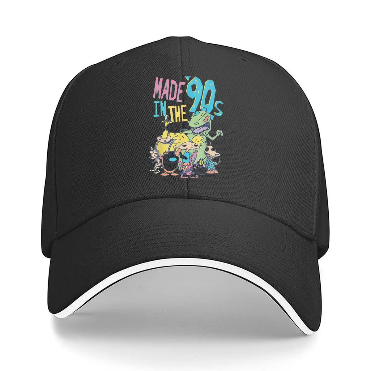 

90s Cartoon Bold Symbol Art Print Sandwich Baseball Cap
