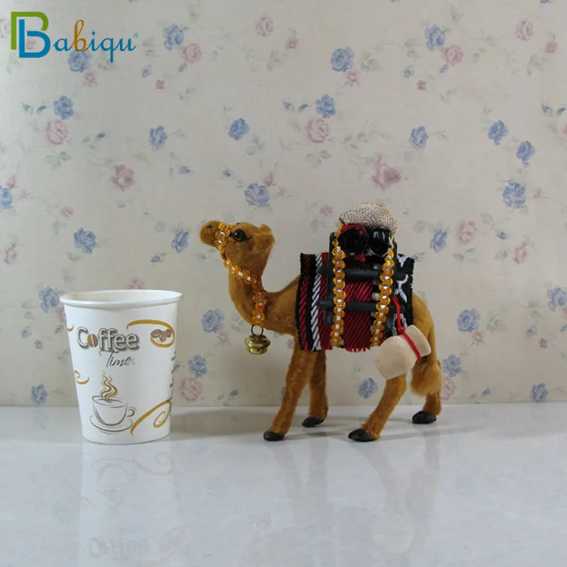 1pc Simulation Animal Toy Plush Stuffed Camel Doll Home Decoration Props Ornaments Gifts Collectible Gifts