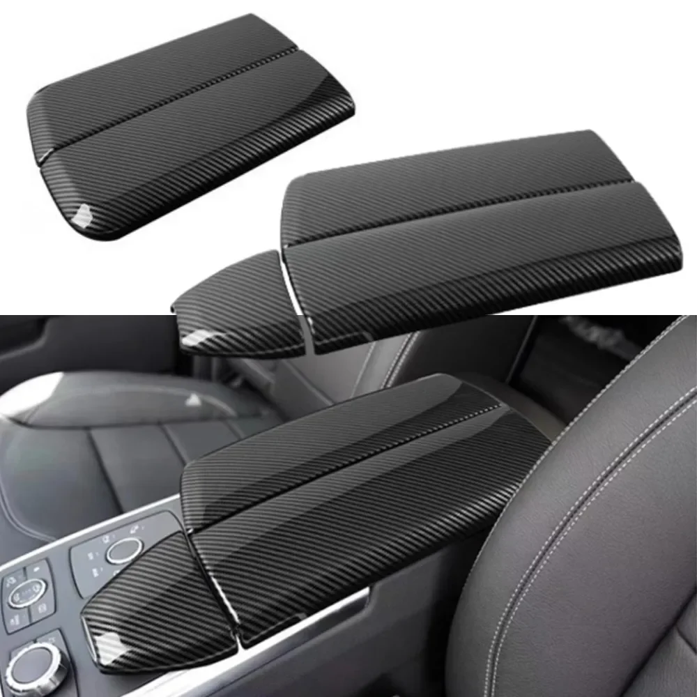 

Carbon Fiber Style Car Center Console Armrest Box Panel Cover Trim Stickers Fit For Mercedes Benz ML GL GLS GLE Class X166 W166