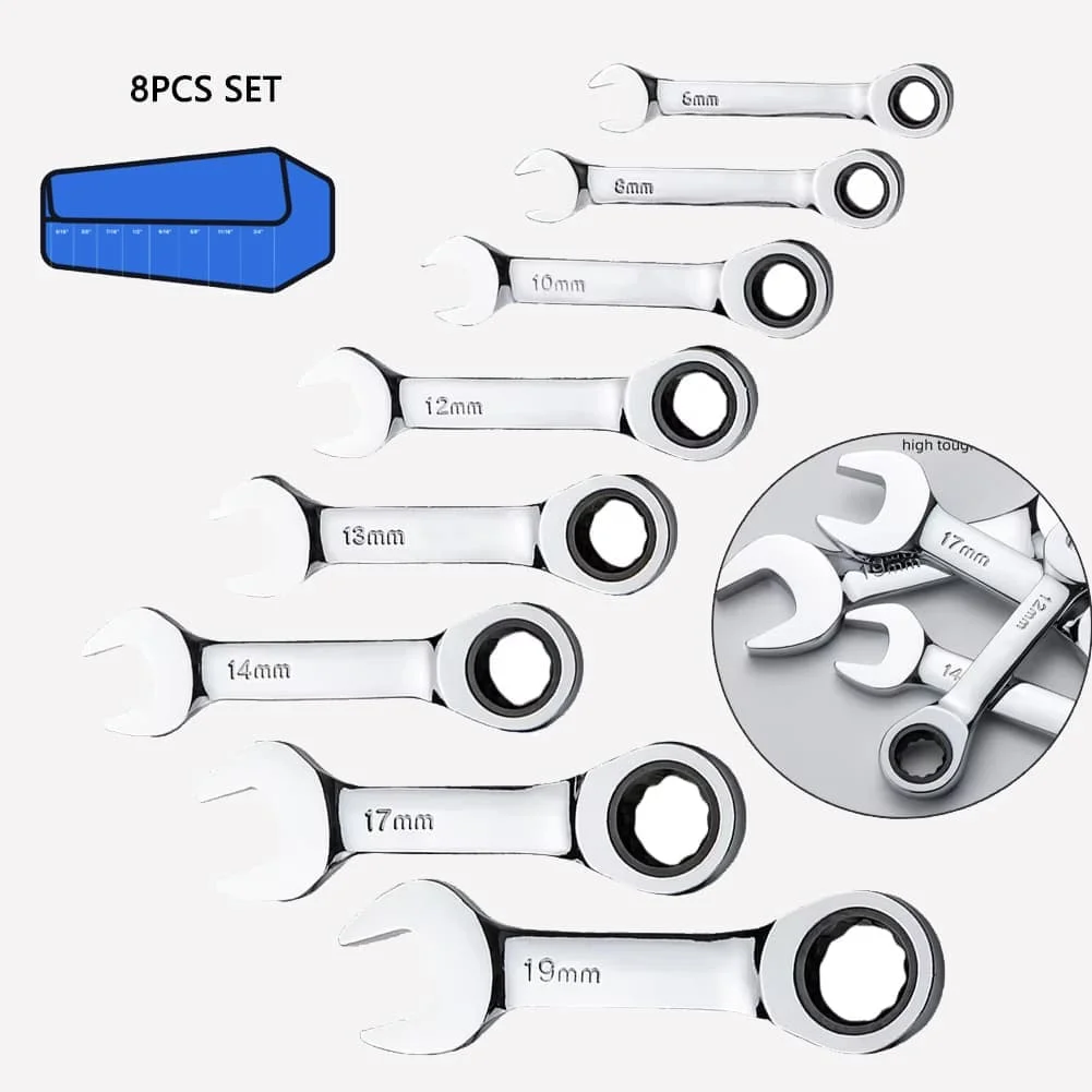 

Гибкий трещоточный ключ для труднодоступных мест, конструкция с гибкой головкой, хром-ванадиевый сплав, для авторемонта