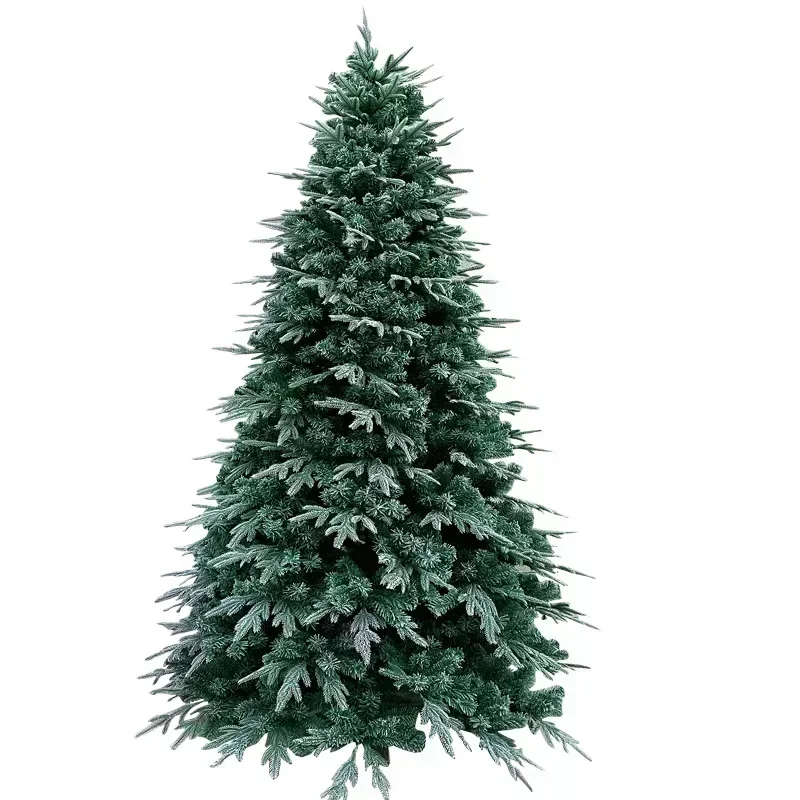 Simulated Christmas Tree with Less Snow, PE Plush Christmas Tree Decoration, Indoor and Outdoor Christmas Atmosphere 1.2M-3M