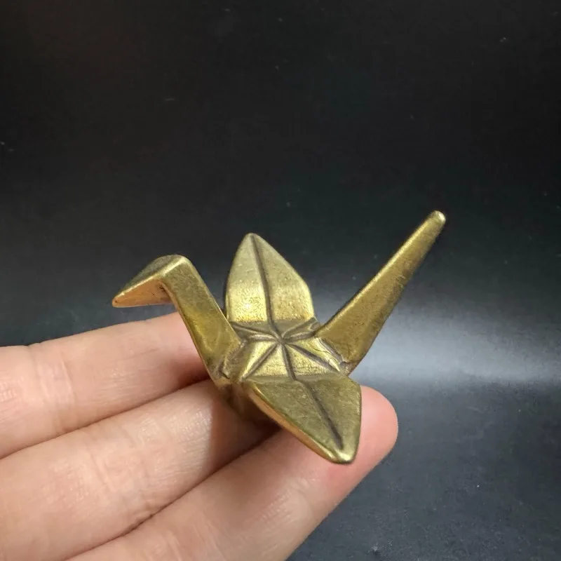 Brass Pen Holder Cute Thousand Paper Crane Brush Holder Accessories
