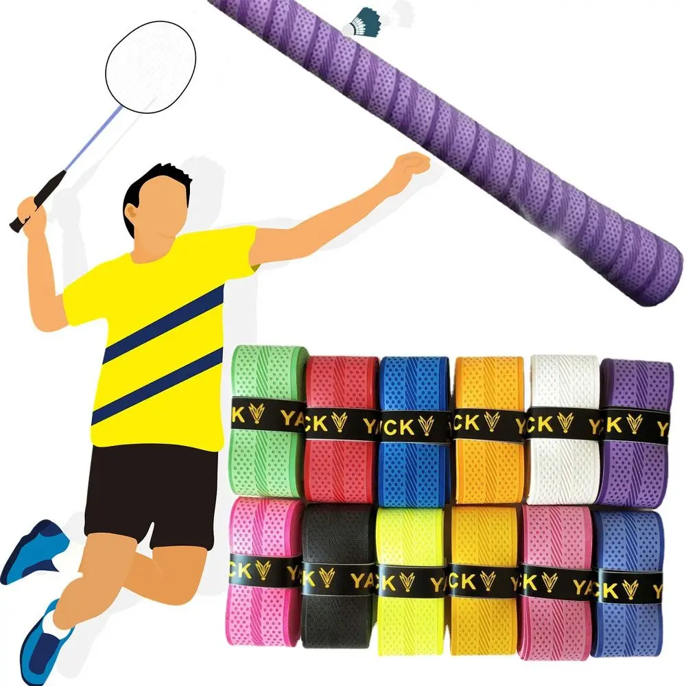 Breathable Multi-color Badminton Racket Overgrips PU Pressure Point Grip Tape Tennis Paddle Non-Slip Over Grips