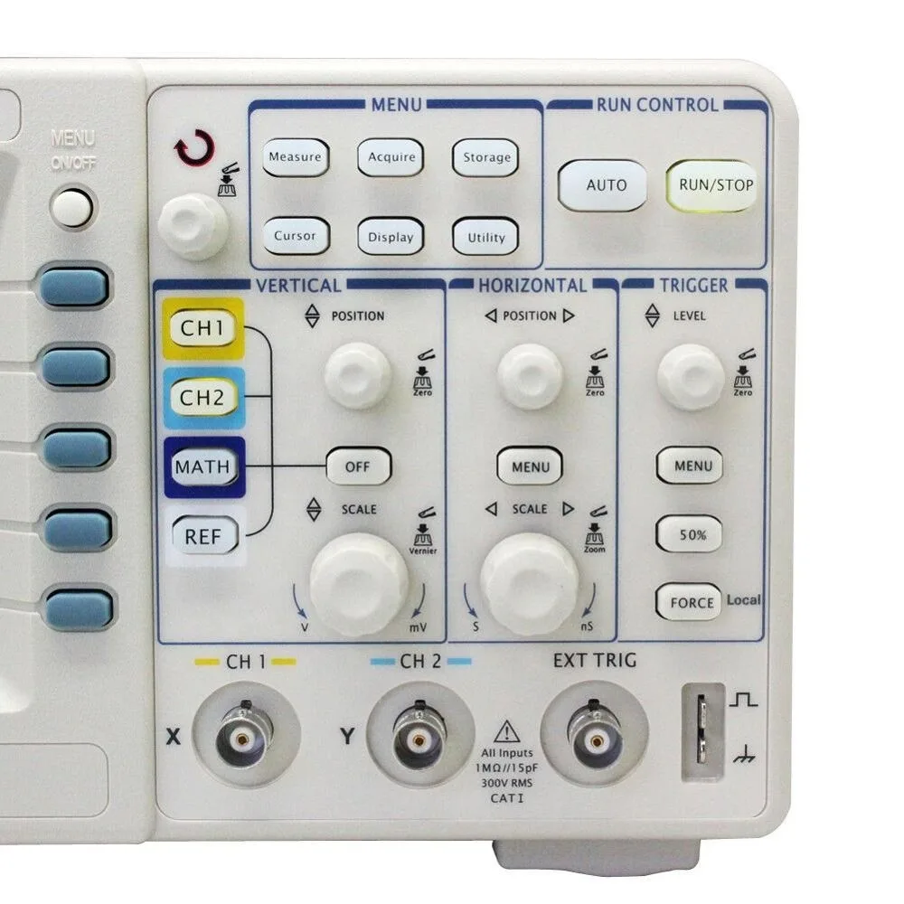 DS1052E 50MHz Digital Oscilloscope With 2 Channels USB 1GSa/s Sample Rate