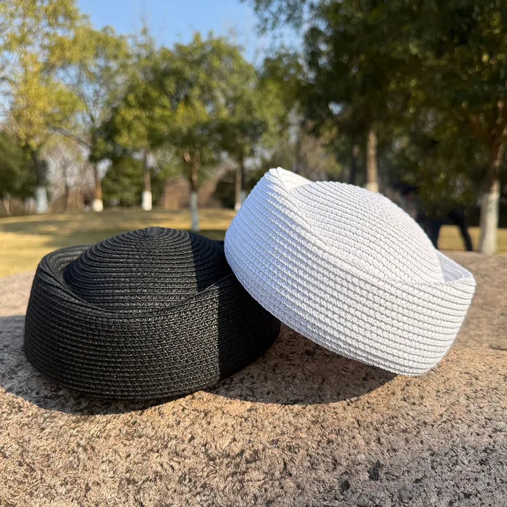 New Women Summer Straw Pillbox Hats For Wedding Party Cocktail Untrimmed Blocked Millinery Making Fashion Berets Beach Visor Hat