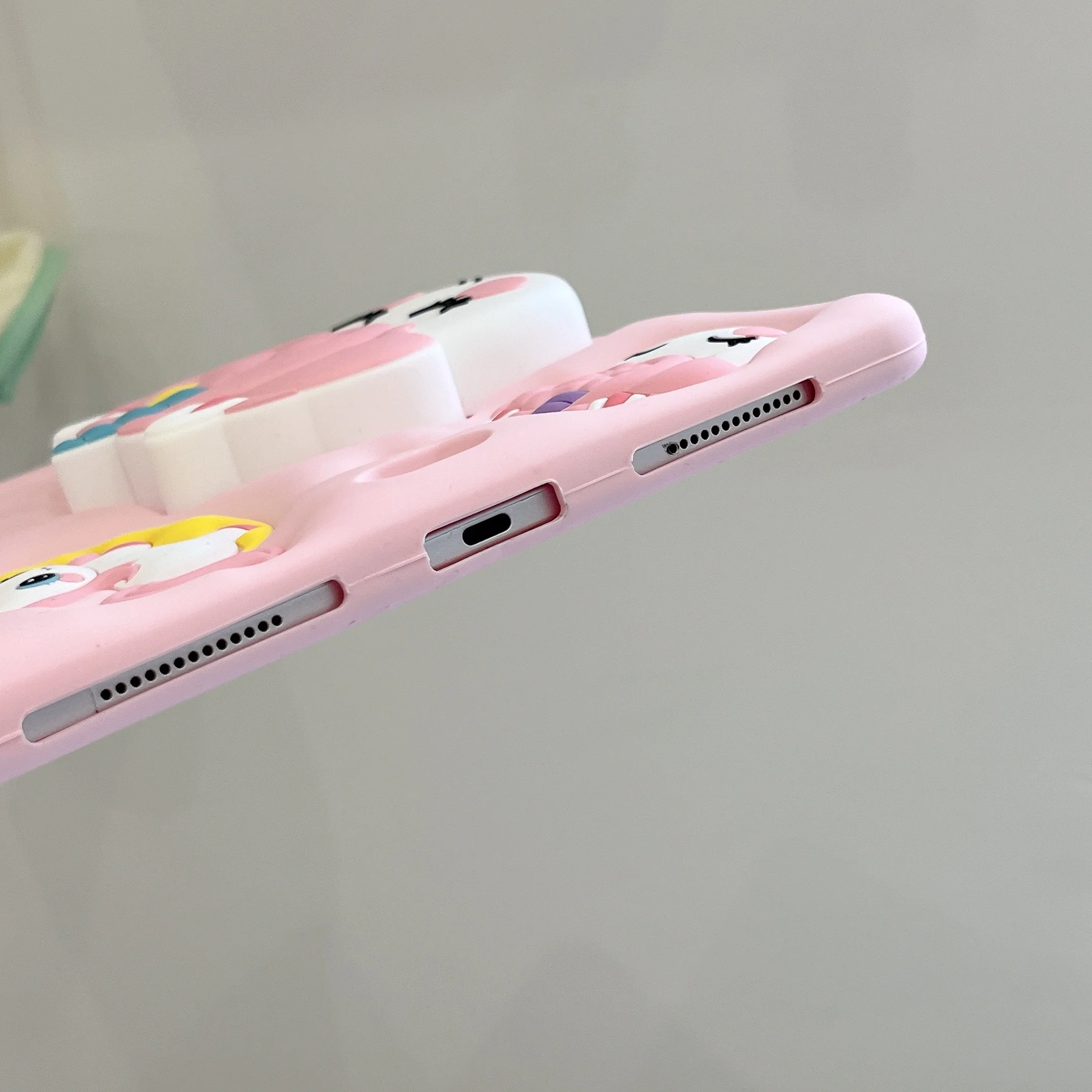 Funda de unicornio de silicona para iPad 9,7, 5 a, 6, 10,2, 7 a, 8, 9, 10, a generación, Air 2, 3, 4, 5, 10,9 Pro, funda con soporte de silicona para niños de 11 pulgadas