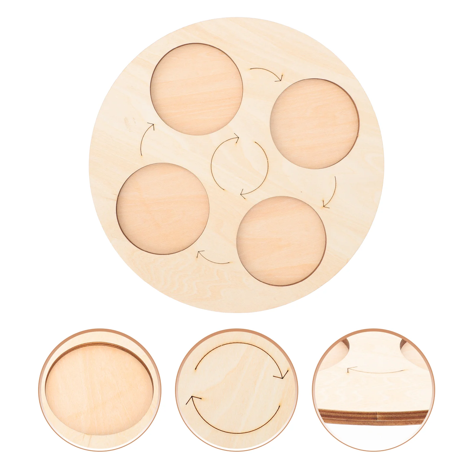 Life Growth Plate Educational Animal Cycle Tray Tools for Kids Toy Child Plaything Wooden