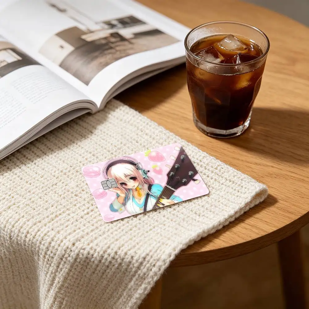 Idol SUPER SONICO Card Stickers Credit Card DIY Card Protector Stickers Waterproof Film Skin Cover