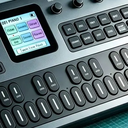 Für den tragbaren FM-Synthesizer FM1 mit 27 Tasten, Mini-Synth mit 12-Noten-Polyphonie, mit MIDI- und USB-Anschluss, für die Musikproduktion, Taschenkeyboard.