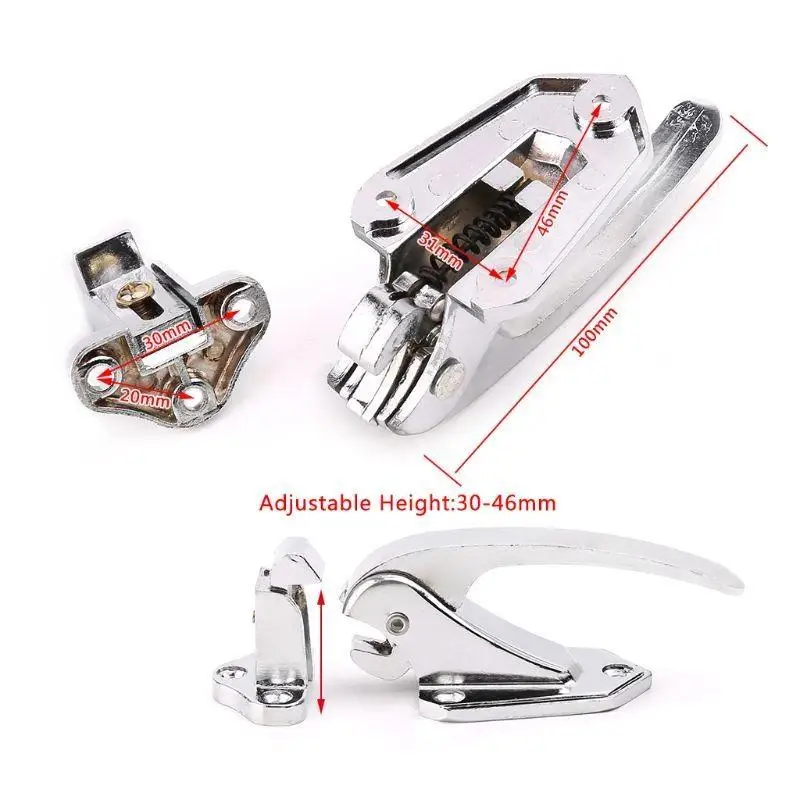 

652F Reliable Metal Spring Loaded Pull Handle with Lock Upgrades for Enhances Security in Ovens & Refrigeration Units