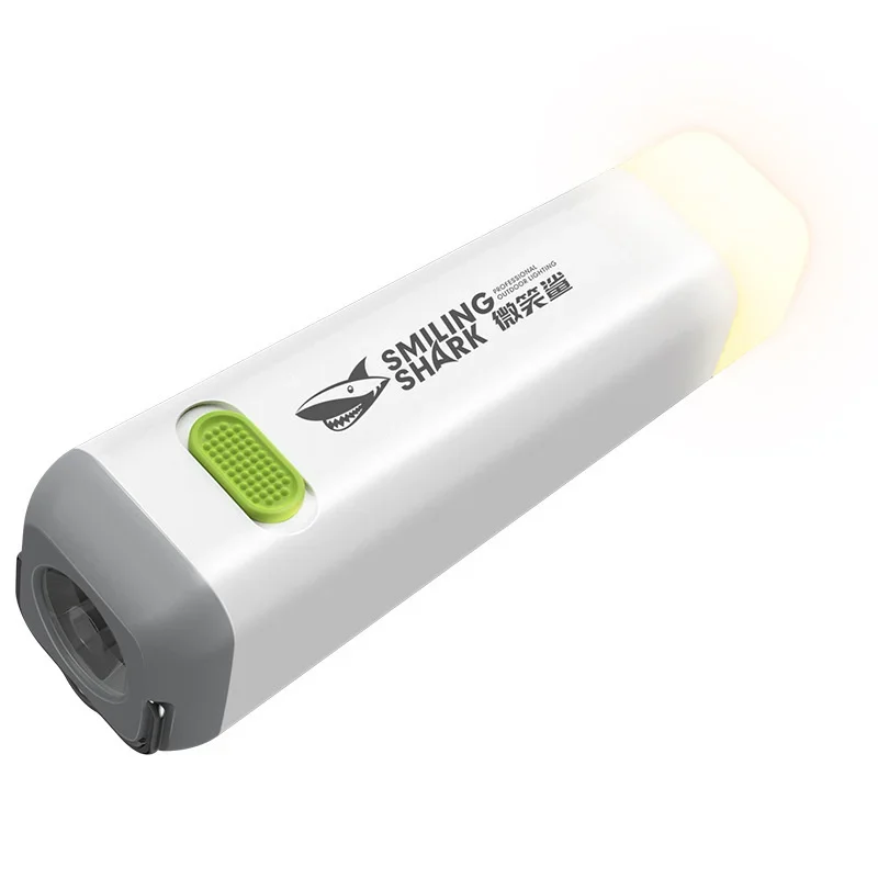 Portable Mini High Brightness Flashlight Flood Light Long Battery Life Waterproof with Hook for Outdoor Camping