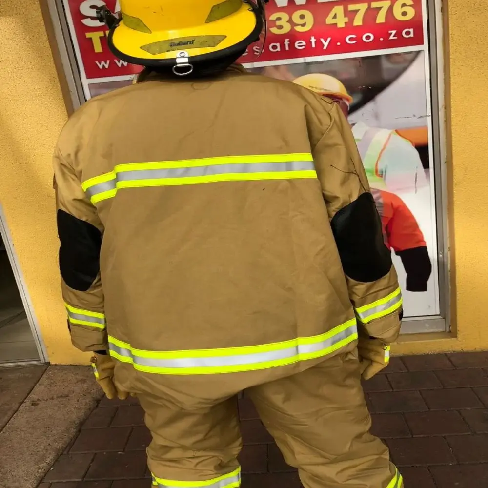 Traje de bombero Nomex, equipo de Turnout con certificado Iso, cumple con los estándares En469 y Nfpa1971, ignífugo