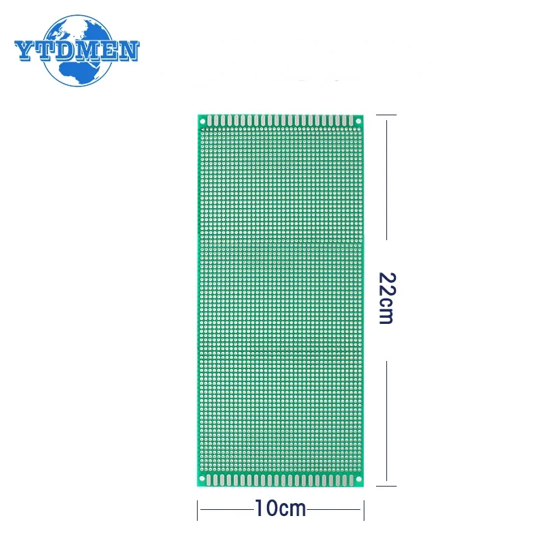 1 pièces carte de prototypage PCB cartes de circuits Double face vert 10x10cm 10x22cm 12x18cm 13x25cm 15x20cm bricolage Protoboard plaque en fibre de verre