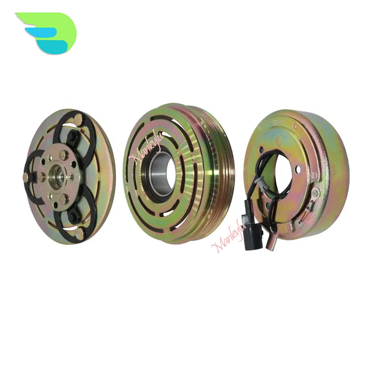 A/C AC Compressor Electromagnetic Magnetic Clutch Pulley Set PV4 DKS-15CH DKS15CH for MITSUBISHI ZINGER STARWAGON L400