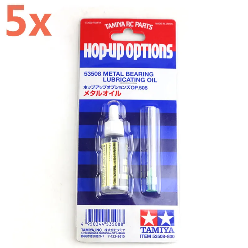 5 pezzi Tamiya Hop-Up opzioni RC Model Car Hobby Metal Bearing olio lubrificante 53508 accessori per parti di controllo remoto