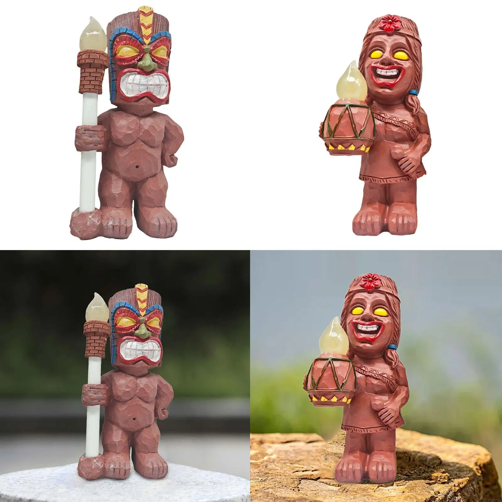 

Solar Figurine Solar Garden Outdoor Statue for Lawn Party Decoration