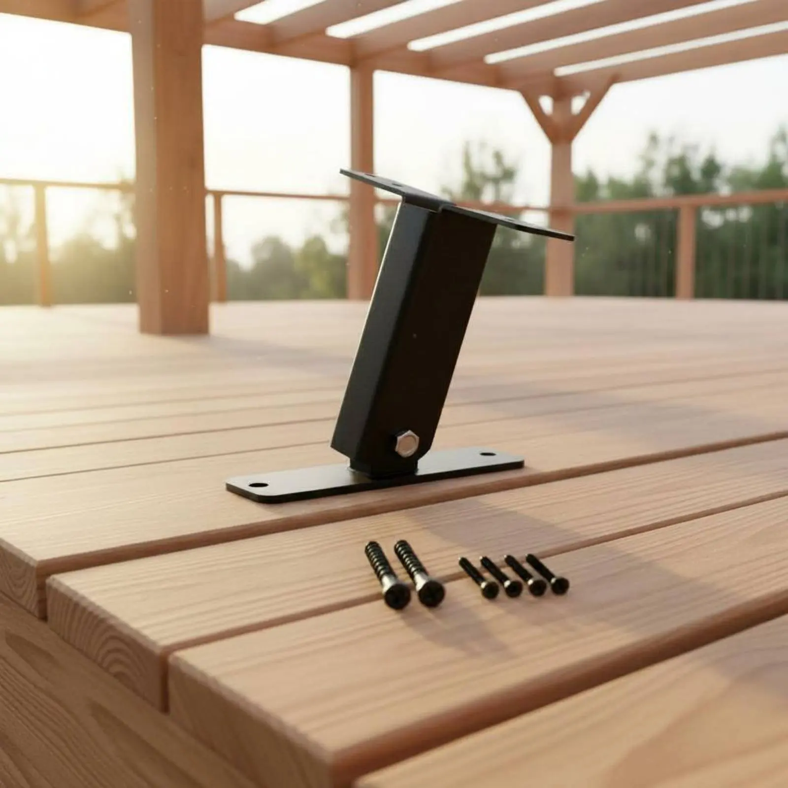 

Adjustable Pergola Roof Bracket Powder Coated Outdoor Hardware