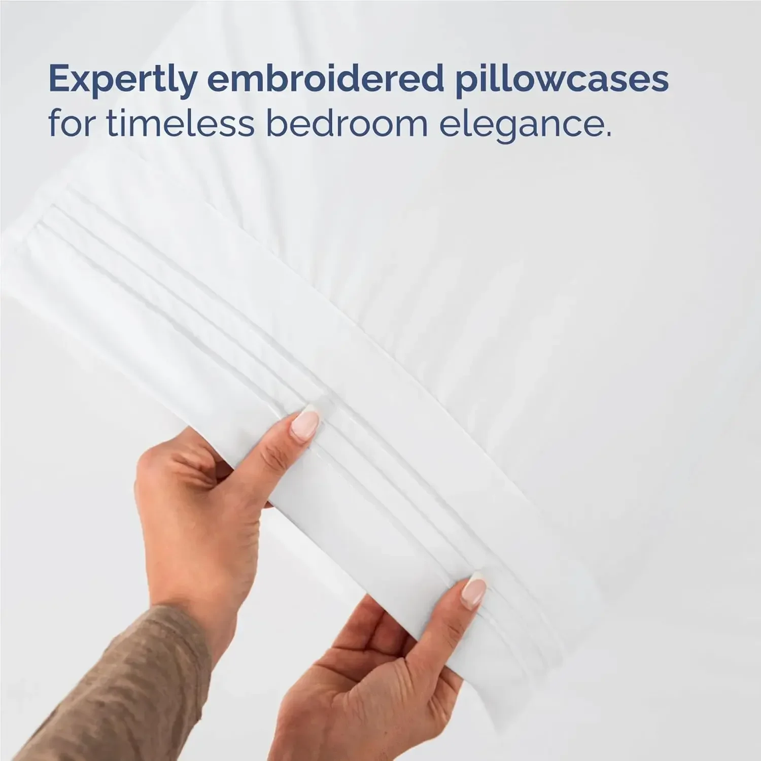 Full Size 4 Piece Sheet Set - Comfy Breathable & Cooling Sheets - Hotel Luxury Bed Sheets for Women & Men - Deep Pockets, Easy-Fit, Extra Soft and Wrinkle Free Sheets - White Oeko-Tex Bed Sheet Set - view 6